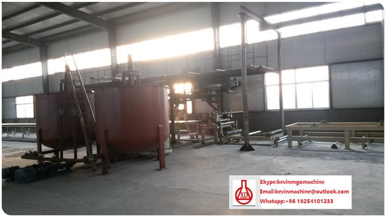 एमजीओ/एमजीसीएल2/फायबरग्लास कपड़े/साग के लिए एमजीओ बोर्ड उत्पादन लाइन मुख्य सामग्री