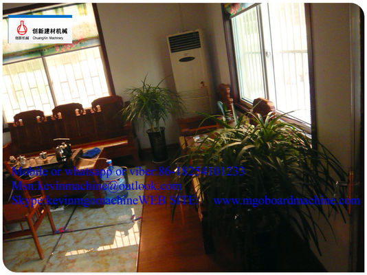 मैग्नीशियम ऑक्साइड पैनलों के लिए समायोजित मोटाई एमजीओ उत्पादन एमजीओ बोर्ड मशीन