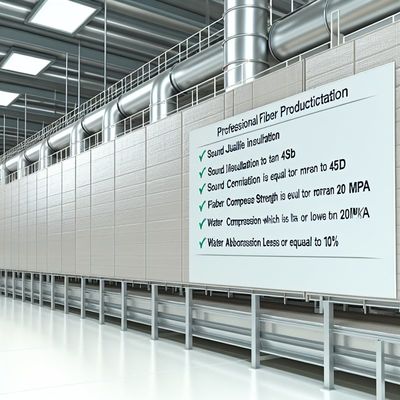 उच्च शक्ति ध्वनि इन्सुलेशन फाइबर सीमेंट बोर्ड उत्पादन लाइन, संपीड़न शक्ति ≥20Mpa और कम जल अवशोषण के साथ