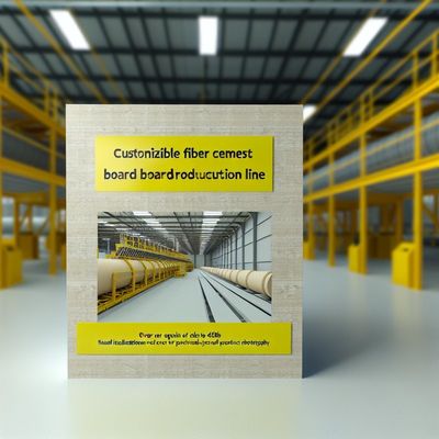 अनुकूलन योग्य फाइबर सीमेंट बोर्ड उत्पादन लाइन ≥45dB ध्वनि इन्सुलेशन के साथ