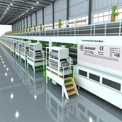 मजबूत संपीड़न शक्ति के साथ नमी प्रतिरोधक अनुकूलन योग्य फाइबर सीमेंट बोर्ड उत्पादन लाइन