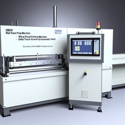 डेल्टा टच स्क्रीन और ऑटोमैटिक फीड के साथ 380 वी वॉल पैनल बनाने की मशीन