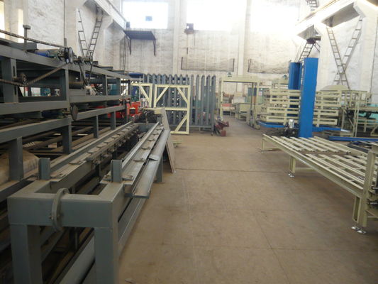 फाइबर ग्लास मैग्नीशियम ऑक्साइड शीट सैंडविच पैनल बनाने की मशीन, वॉल पैनल रोल बनाने की मशीन