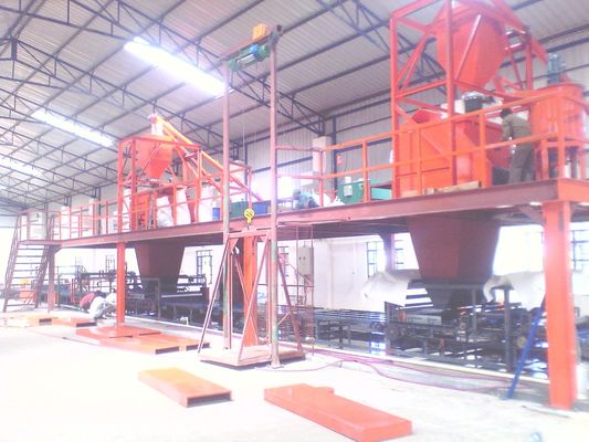 दीर्घायु सैंडविच पैनल उत्पादन लाइन मैग्नीशियम ऑक्साइड और फाइबर सीमेंट बोर्ड निर्माण